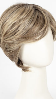 RL12/22SS SHADED CAPPUCCINO | Light Golden Brown Evenly Blended with Cool Platinum Blonde Highlights with Dark Roots