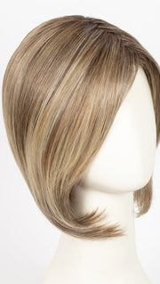 RL12/22SS SHADED CAPPUCCINO | Light Golden Brown Evenly Blended with Cool Platinum Blonde Highlights with Dark Roots