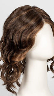 6F27 CARAMEL RIBBON  | Dark Brown with Light Red-Gold Blonde Highlights and Tips