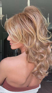 Jenna @jenna_fail wearing ALWAYS by RAQUEL WELCH WIGS in color RL29/25 GOLDEN RUSSET | Ginger Blonde Evenly Blended with Medium Golden Blonde