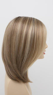 SPARKLING CHAMPAGNE | Medium Brown roots with overall Strawberry Blonde base and soft Golden Blonde highlights