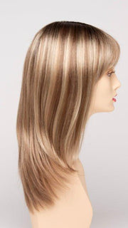 SPARKLING CHAMPAGNE | Medium Brown roots with overall Strawberry Blonde base and soft Golden Blonde highlights