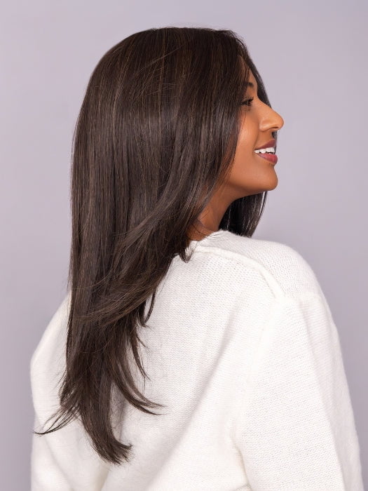 SOPHIA wearing SENSATIONAL by TRESSALLURE in 4/6R | Dark Brown