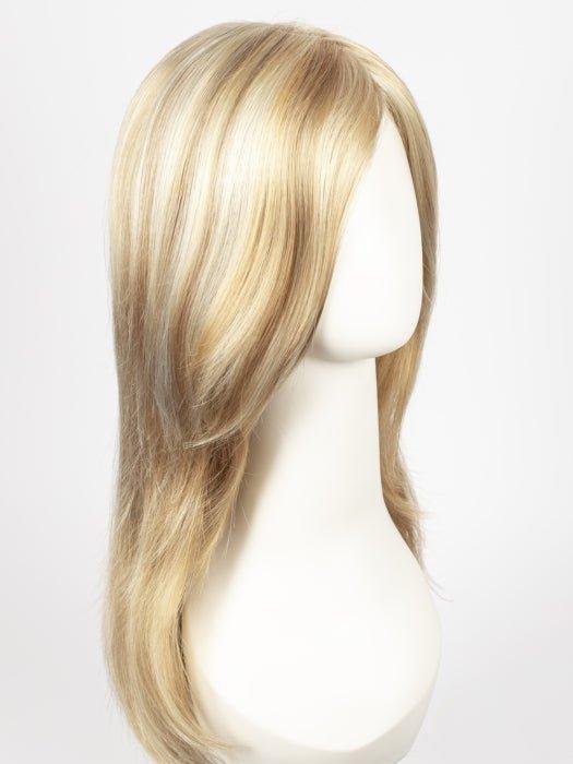 104F24B | Pale Natural White Blonde and Light Natural Gold Blonde Blend with Light Natural Gold Blonde Nape
