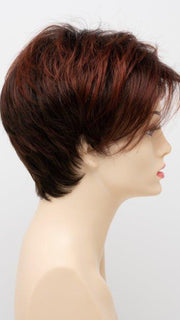 CHOCOLATE CHERRY | Dark Brown roots with overall Medium Brown base with Deep Red highlights
