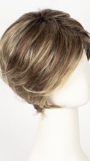 BERNSTEIN-ROOTED | Light Brown base with subtle Light Honey Blonde and Light Butterscotch Blonde highlights and Dark Roots