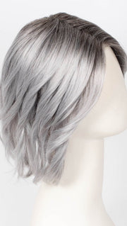 METALLIC GREY ROOTED 60.51 Pearl White, Darkest/Lightest Brown with Grey Blend with Shaded Roots