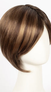 MOCCA-ROOTED 830.12.27 | Medium Brown, Light Brown, and Light Auburn Blend with Dark Roots