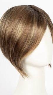 LIGHT-BERNSTEIN-ROOTED 12.27.26 | Light Auburn, Light Honey Blonde, and Light Reddish Brown Blend and Dark Roots