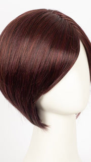 AUBERGINE-MIX 133.131 | Darkest Brown with Hints of Plum at Base and Bright Cherry Red and Dark Burgundy Highlights