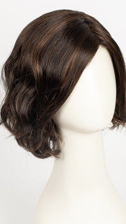 FS4/33/30A MIDNIGHT COCOA | Dark Brown, Medium Red, Medium Natural Red Blonde/Brown Blend with Medium Natural Red Blonde/Brown Blend Bold Highlights