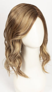 14/26S10 SHADED PRALINES N' CRÈME |  Light gold blonde & Medium red gold blonde shaded with lighter brown roots