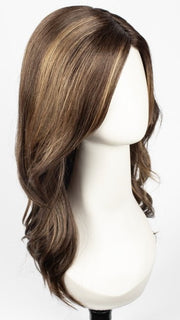 MARBLE-BROWN-R | Medium Brown Evenly Blended with Light Honey Brown With Dark Roots