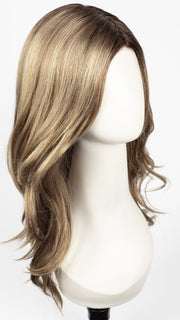MOCHACCINO-R | Rooted Medium Warm Blonde with Chocolate Undertones and Creamy Blonde Highlights