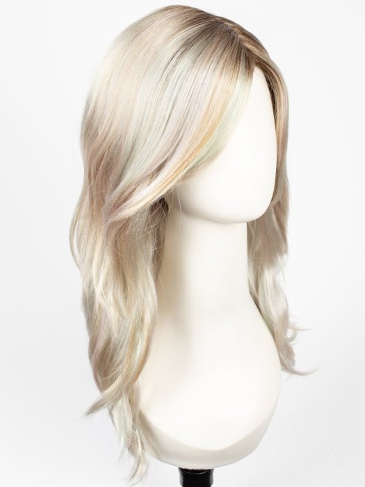 PASTEL-RAINBOW-R | Pearl Base mixed with Lavender, Mint, and Sunny Yellow with Dark Roots