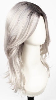 MOONSTONE | Medium Gray with Blue-toned Silver Highlights and Dark Roots