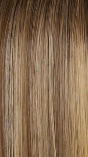 12FS12 MALIBU BLONDE | Light Gold Brown, Light Natural Gold Blonde and Pale Natural Gold-Blonde Blend, Shaded with Light Gold Brown