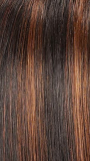 FS4/33/30A MIDNIGHT COCOA |  Dark Brown, Medium Red, Medium Natural Red Blonde/Brown Blend with Medium Natural Red Blonde/Brown Blend Bold Highlights