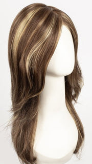 CHOCOLATE-SWIRL | Medium Brown blended with Medium Auburn and Dark Gold Blonde