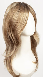 MIMOSA-HL | Light Red Brown with Dark Brown roots and Pale Blonde highlights