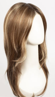 SUGAR-BRULEE | Medium Auburn with Shadowed roots and Butterscotch highlights