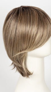 RL12/22SS SHADED CAPPUCCINO | Light Golden Brown Evenly Blended with Cool Platinum Blonde Highlights and Dark Roots