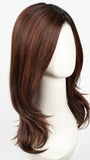 AUBURN ROOTED 33.130.4 | Dark Auburn, Deep Copper Brown, and Darkest Brown Blend with Shaded Roots
