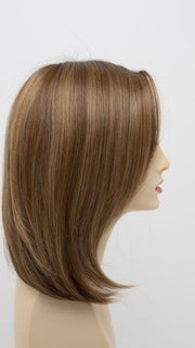 GOLDEN NUTMEG | Medium Brown roots with overall Warm Cinnamon base and Golden Blonde highlights