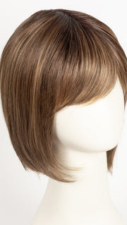 MOCCA ROOTED 30.20.27 | Light Auburn and Light Strawberry Blonde with Dark Strawberry Blonde Blend and Shaded Roots
