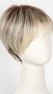 LIGHT-CHAMPAGNE-ROOTED 101.15.12 | Lightest Pale Blonde, Lightest Ash Blonde, and Light Golden Blonde with Dark Shaded Roots  Edit alt text