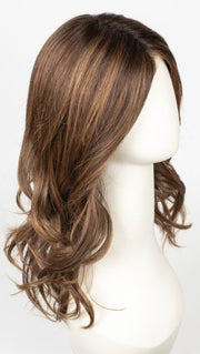 CHOCOLATE-ROOTED 830.9 | Medium Brown, Light Auburn and Medium Warm Brown blend with Dark Shaded Rooted