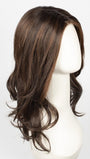 DARK-CHOCOLATE-ROOTED 6.4.30 | Dark Brown, Darkest Brown, and Light Auburn blend with Dark Shaded Roots