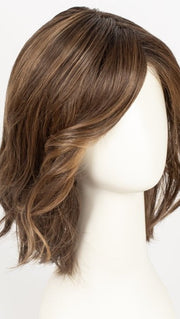 CHOCOLATE ROOTED 830.27.6 | Dark/Medium Brown and Light Auburn blend with Dark Strawberry Blonde and Shaded Roots