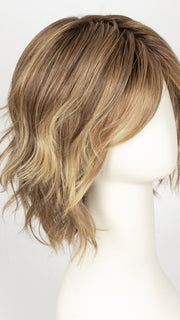 LIGHT BERNSTEIN ROOTED 12.26.27 | Light Auburn, Light Honey Blonde, and Light Reddish Brown Blend and Dark Roots