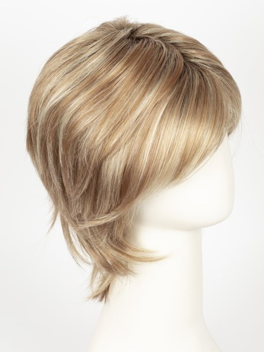 NUTMEG-F | Medium Blonde and Honey Brown Base Frosted with Platinum Blonde Highlights