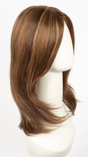 FS6/30/27 TOFFEE TRUFFLE | Brown, Medium Red-Gold, Medium Red-Gold Blonde Blend with Medium Gold Blonde Bold Highlights