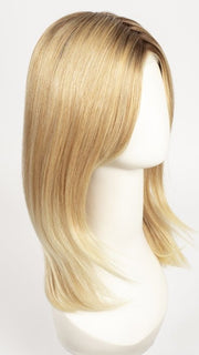 27T613S8 | Medium Red-Gold Blonde and Pale Natural Gold Blonde Blend, Shaded with Medium Brown