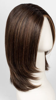 GF8-29SS SHADED HAZELNUT | Medium Brown With Ginger Red Highlights & Dark Brown Roots