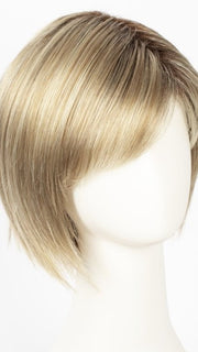 CREAMY-TOFFEE-R | Rooted Dark Blonde Evenly Blended with Light Platinum Blonde and Light Honey Blonde