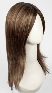 MAPLE-FROST | Medium Brown Blended with Light Browns and Frost Undertones Rooted with Chocolate Brown