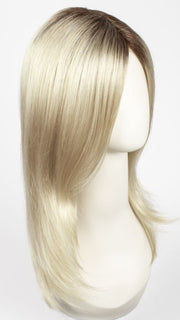  CHAMPAGNE-R | Light Beige Blonde, Medium Honey Blonde, and Platinum Blonde blend with Dark Roots