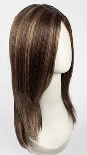 MARBLE-BROWN-R | Medium Brown Evenly Blended with Light Honey Brown With Dark Roots