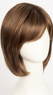 HONEY BROWN-R | Dark Roots on a warm medium brown base with Auburn and Honey Highlights