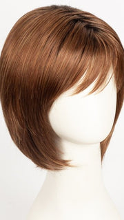  SHADED-AMBER | Coppery Blonde and Red Blend with Dark Amber Brown Roots