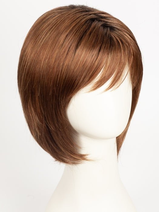  SHADED-AMBER | Coppery Blonde and Red Blend with Dark Amber Brown Roots