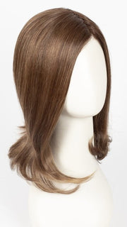 MOCCA ROOTED 830.27.12 | Medium Brown Blended with Light Auburn and Dark Strawberry Blonde with Lightest Brown Blend and Shaded Roots