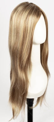 14/26S10 SHADED PRALINES N' CRÈME | Light Gold Blonde and Medium Red Gold Blonde shaded with Lighter Brown Roots