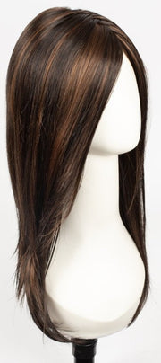 FS4/33/30A MIDNIGHT COCOA | Dark Brown, Medium Red, Medium Natural Red Blonde/Brown Blend with Medium Natural Red Blonde/Brown Blend Bold Highlights