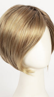 14/26S10 SHADED PRALINES N' CRÈME | Light Gold Blonde and Medium Red Gold Blonde shaded with Lighter Brown Roots