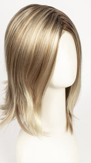 12FS8 SHADED PRALINE | Golden Brown/Warm Platinum Blonde/Platinum Blonde Blend, Shaded with Medium Brown